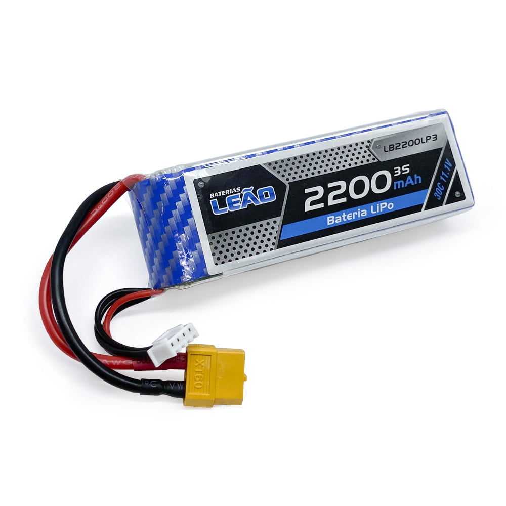 leao - Bateria Lipo - 11.1V - 3S - 2200mAh - 30C/60C - XT60