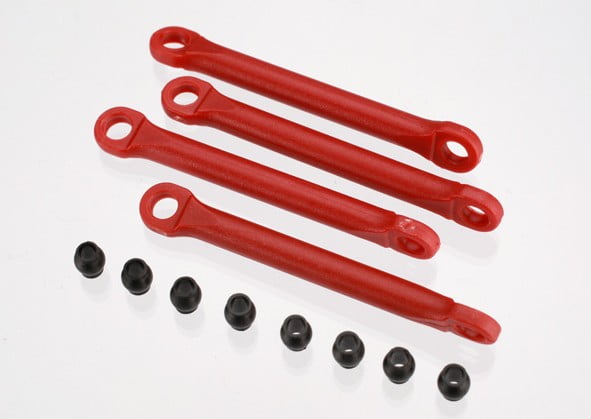 TRAX 7018 - Push rod (molded composite) (red) (4)