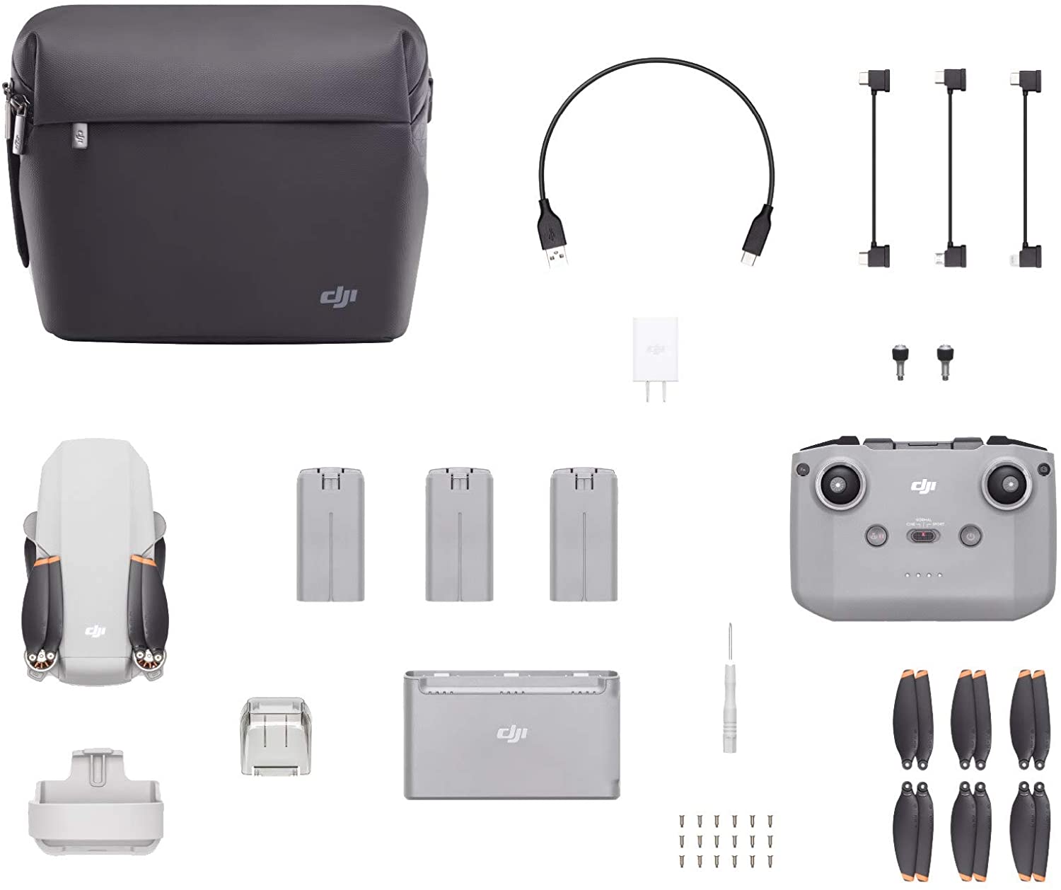 DJI Mini 2 Fly More Combo (neuf), Drone 4K, Portée 10km, Gris