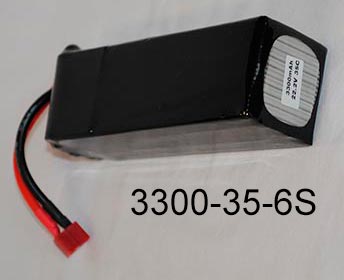 Bateria de LiPo 3300mAh 35C 22,2V com plug deans