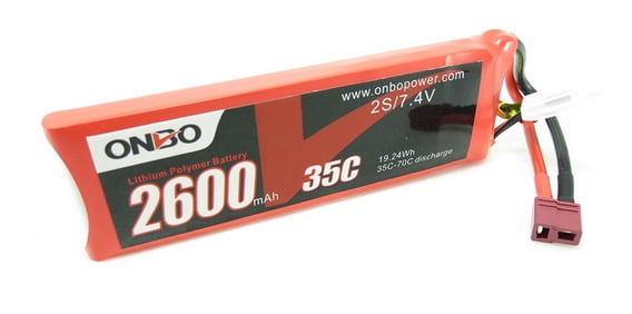 Onbo - Bateria Lipo 2600mah 7.4v 2s 35c - AUTOMODELO