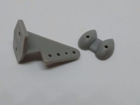 OEM - Pin Horns Nylon Grey 20x27mm (4)