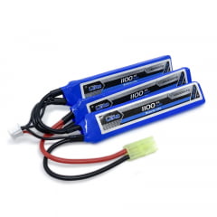 Bateria Lipo - 11.1V/3S(3 pack) - 1100mAh - 20C/40C-AIRSOFT