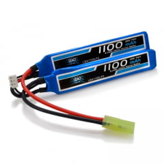 Bateria Lipo - 7.4V/2S(2 pack) - 1100mAh - 20C/40C AIRSOFt