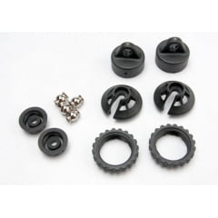 TRAX 5465 - Caps and spring retainers, GTR shock (upper cap (2)