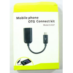 CABO OTG  MICRO USB HOST (S-K07) para Samsung Galaxy S2 / S3 / Nota / Nota 2, Nokia N810, N900, Motorola Xoom
