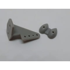 OEM - Pin Horns Nylon Grey 20x27mm (4)