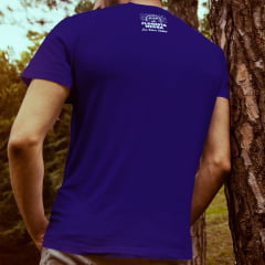 Camiseta T-SHIRT da Floresta Negra Disco Virtual Azul Royal