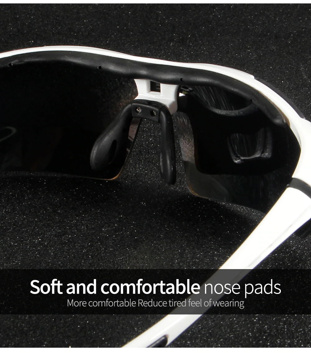 QUESHARK - Óculos Polarizados 5 lente Oculos Sport