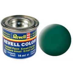 Tinta Revell para plastimodelismo - Esmalte sintético - Verde escuro fosco - 14ml 32139
