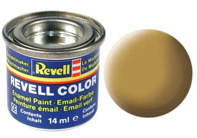 Tinta Revell para plastimodelismo - Esmalte sintético - Areia fosco - 14ml 32116