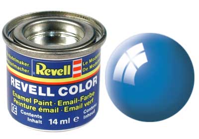 Tinta Revell para plastimodelismo - Esmalte sintético - Azul claro brilhante - 14ml 32150
