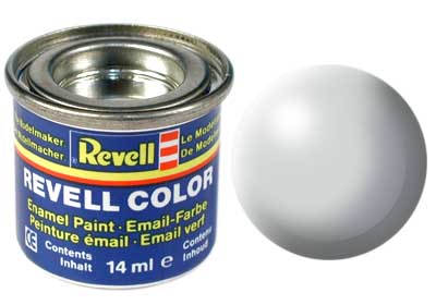 Tinta Revell para plastimodelismo - Esmalte sintético - Cinza claro silk - 14ml 32371