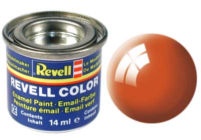 Tinta Revell para plastimodelismo - Esmalte sintético - Laranja brilhante - 14ml 32130