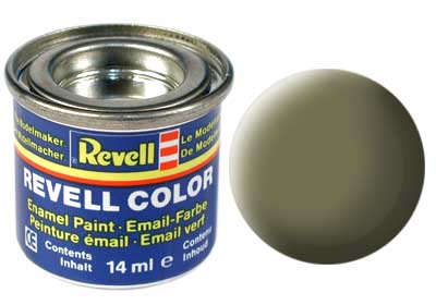 Tinta Revell para plastimodelismo - Esmalte sintético - Oliva claro fosco - 14ml 32145
