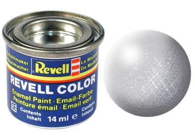 Tinta Revell para plastimodelismo - Esmalte sintético - Prata - 14ml 32190