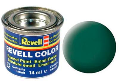 Tinta Revell para plastimodelismo - Esmalte sintético - Verde escuro fosco - 14ml 32139