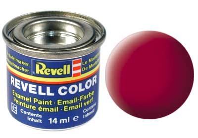Tinta Revell para plastimodelismo - Esmalte sintético - Vermelho carmim seda - 14ml 32136