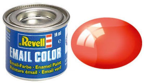 Tinta Revell para plastimodelismo - Esmalte sintético - Vermelho transparente - 14ml 32731